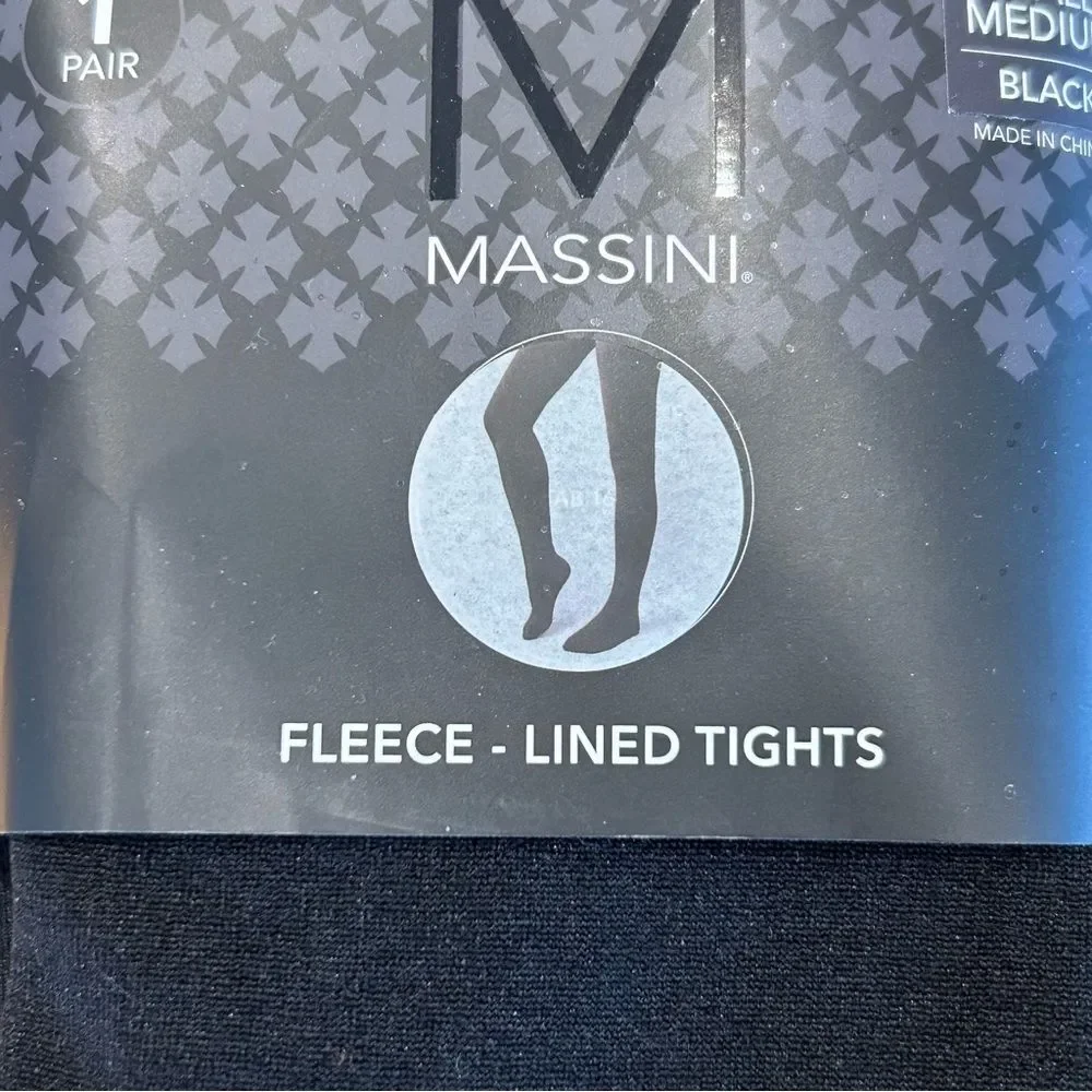 NWT Massini Fleece Lined Tights S/M